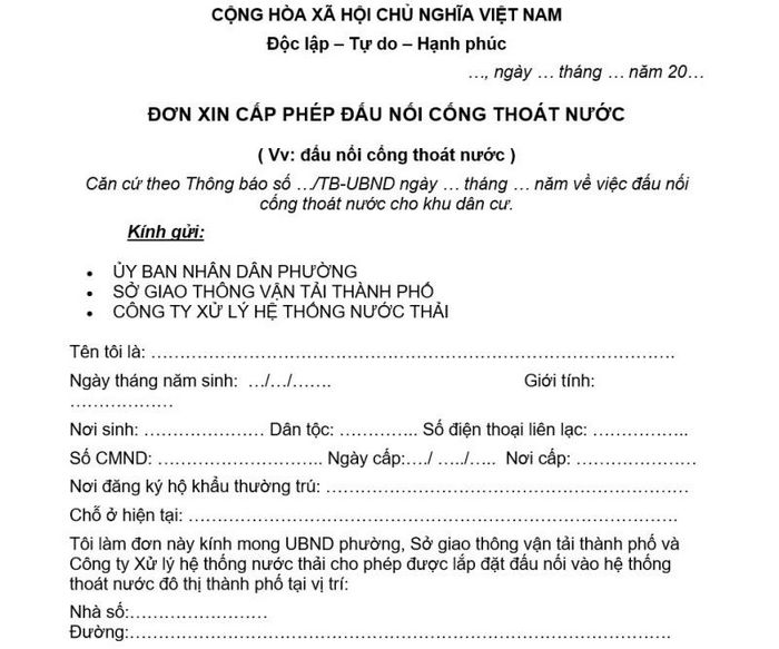 don-xin-cap-phep-dau-nuoc