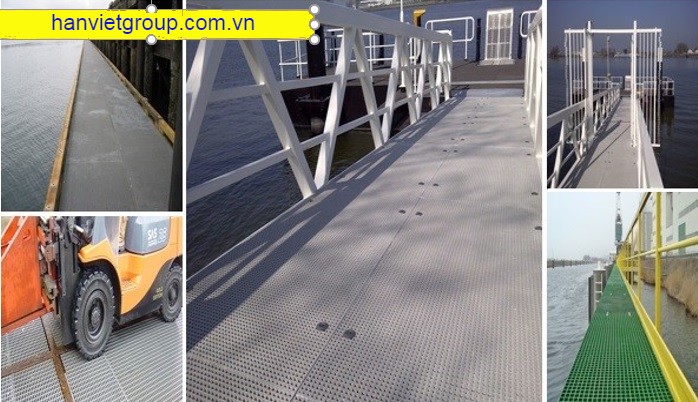 làm sàn thao tác ở cảng biển