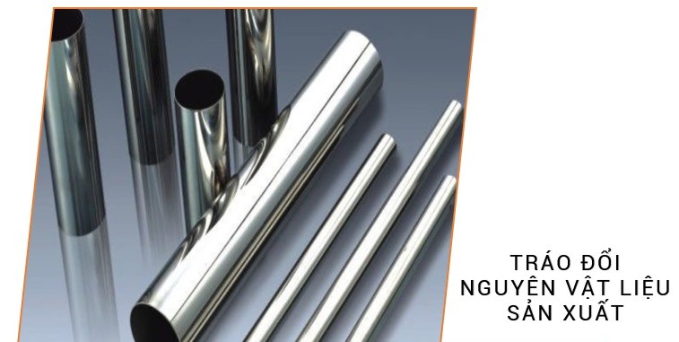 tráo đổi nguyên vật liệu