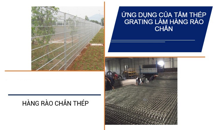 ứng dụng của tấm grating làm hàng rào chắn