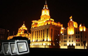 den led cao ap ngoai troi chieu sang khu vuc thuong mai xuat hien vao nam 1968